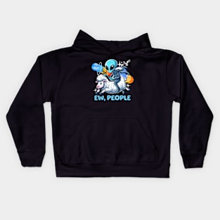 Alien Riding a Sheep Kids Hoodie